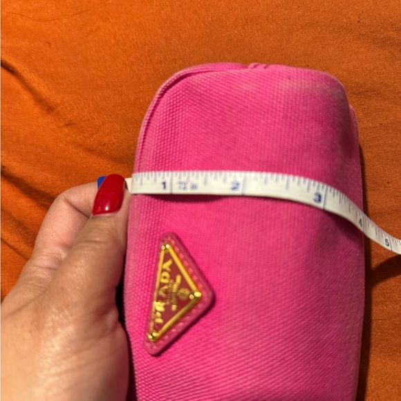 Prada Fuchsia Canvas Pouch - Picture 8 of 9